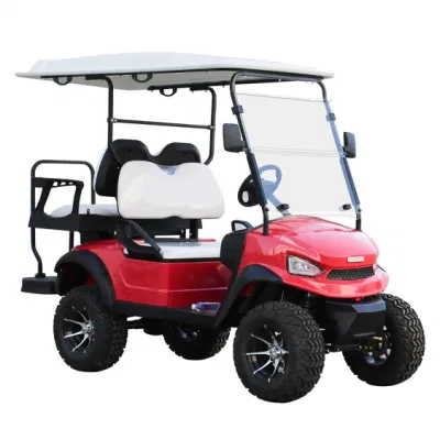 4 asientos Golf Buggy Sightseeing coche calle Legal levantado Carrito de golf de Electric Club Car