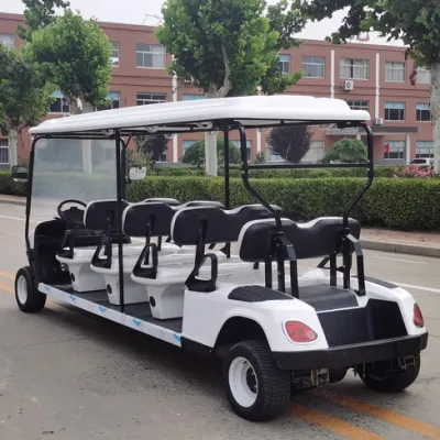 Carrito de Golf de Hotel eléctrico de 8 asientos con cargo Box