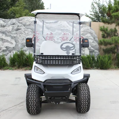 Batería 2 asientos autobús turístico Carro de Golf con trasero Caja de carga