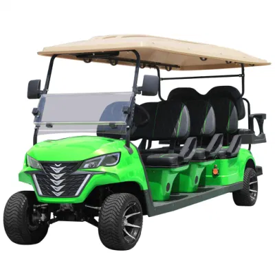 Baratos Lithium Mini Golf Carts 4 rueda 6+2 asientos eléctricos Carrito de Golf para la Venta Forge G6+2