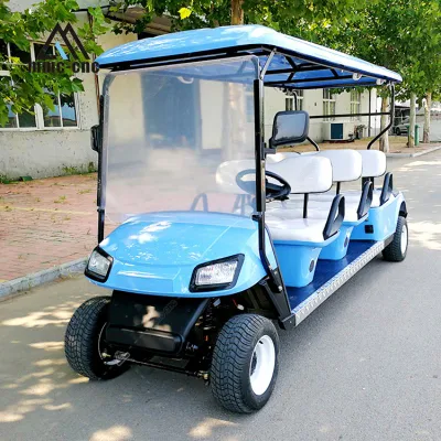 Los asientos de nuevo de 6 M4+2 M6 de fábrica China Custom Club batería de coche caza operado carritos de Golf Golf BUGGY ELÉCTRICO