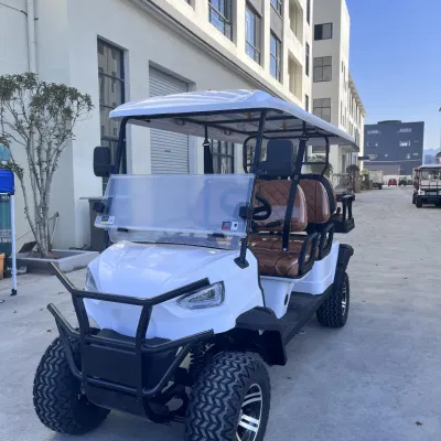 Nuevo diseño Tourist 6 Passenger Utility Carts White Hunting Gas Carrito de Golf