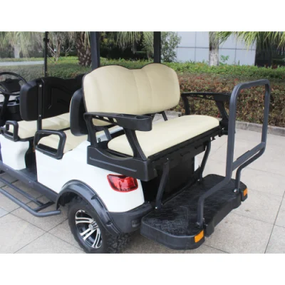 Marshell Nuevo coche eléctrico con 6 asientos vehículo eléctrico Coche de Golf de batería de litio Cochecitos de Golf Cart con protector de viento CE para uso comercial (DH-M4+2)