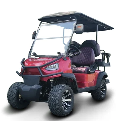 Gran volumen de suministro Sport estilo occidental 4 rueda Red Club Car 4 2 seater Utility Golf Cart Precio de venta