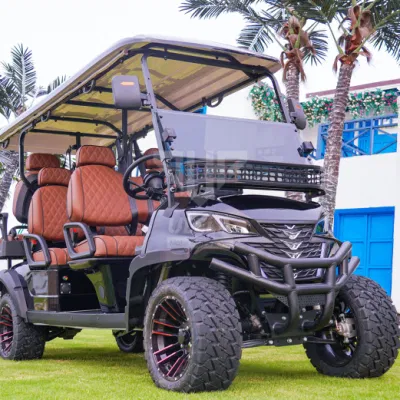 Ulela Golf Cart Makers Stepless Speed Change Gas Golf Carts 4-6-8 seater China 6 seater seis seater carrito de golf para Venta