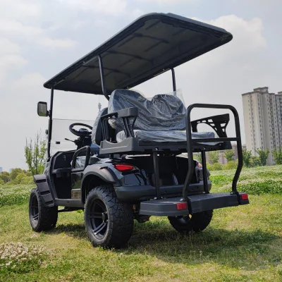 Precio mayorista 4 Passenger 72V batería de hierro de litio 5kw eléctrico Se levantó el buggy de golf