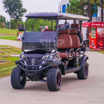 Ulela Golf Cart Makers Stepless Speed Change Gas Golf Carts 4-6-8 seater China 6 seater seis seater carrito de golf para Venta