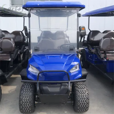 Vehículo utilitario azul del coche del club de golf de HDK