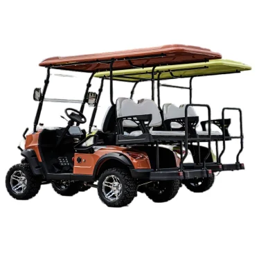 Nuevo diseño Carro de Golf Caza de coches con parachoques 2 asientos Carrito de Golf eléctrico sin alzarse para el Club de Visitas
