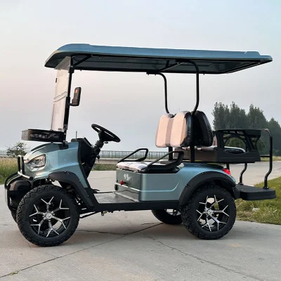 Mejor Marca personalizada Carro de Golf 4 plazas 5 estrellas Scooter motorizado avanzado EV Black Bar American Club Car Golf Buggy for Villages Airport Desert