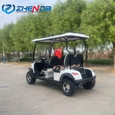Pasajeros 6 Wildcat 48V Carrito de golf eléctrico de baja velocidad del vehículo limusina Lsv seis plazas 48V blanco
