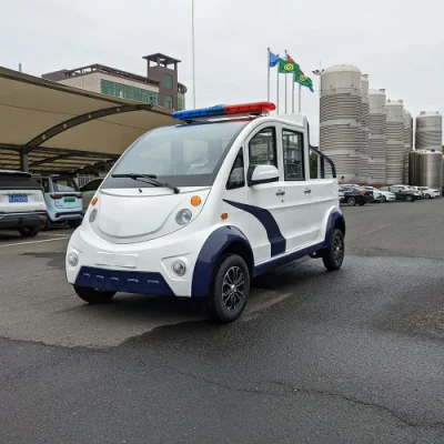 China Lb4XL-4 Coche de Patrulla Eléctrico Puro de 4 Plazas Estilo Policía en Seguridad Pública, Calles Peatonales, Campos de Golf, Atracciones Turísticas, Bienes Raíces.