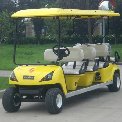 Marshell 8 plazas de golf Buggy eléctrico Golf Buggy Pick up Carro de Golf con parabrisas (DG-C6+2)