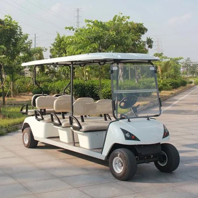 Marshell 8 plazas de golf Buggy eléctrico Golf Buggy Pick up Carro de Golf con parabrisas (DG-C6+2)