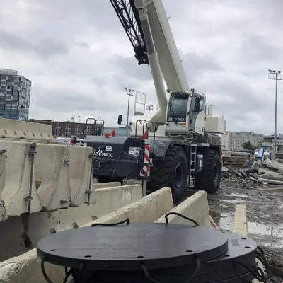 La alta presión de carga de la grúa las pastillas de UHMWPE Outrigger