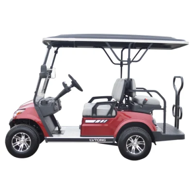 Recorrido eléctrico Golf al por mayor carrito de golf de 4 plazas con plegado Asiento