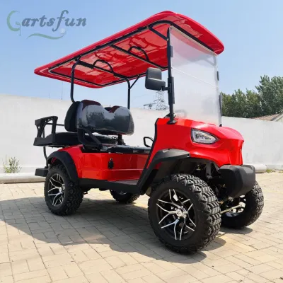 Mejor Mayoreo modificado batería 4 asientos motorizado Clubcar Utility Elite Levantado Carros de Golf Scooter fuera de la calle Legal 2+2 Precio del carrito de golf eléctrico de la persona