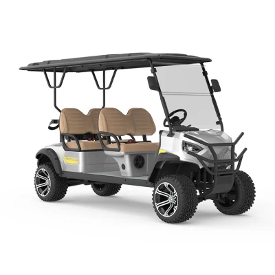 Hotel Beach Luxury 4 Passenger Golf Cart Lithium Battery Club Carro de Golf eléctrico de 4 ruedas