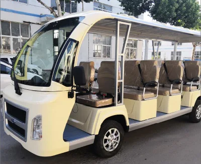 Qingdao Proveedor de autobuses turísticos Hot Sale 14 asientos eléctrico Mini Autobús turístico vehículo eléctrico con puertas