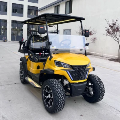 4 asientos cerrado carrito de golf Mini Electric Golf Carts con 48V litio