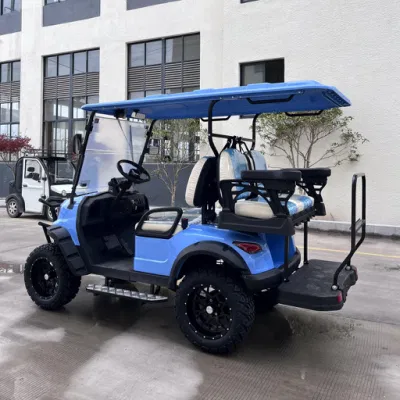 Utility levantó los carros de golf modernizado dos-Tone Diamante asientos 4 pasajeros eléctricos Carrito de Golf