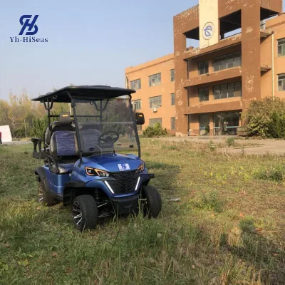 Fábrica 2+2 asientos Sightseeing Bus Club Carrito 48V60V72V batería de litio Carrito eléctrico de Golf Cochecitos de Caza vehículo eléctrico