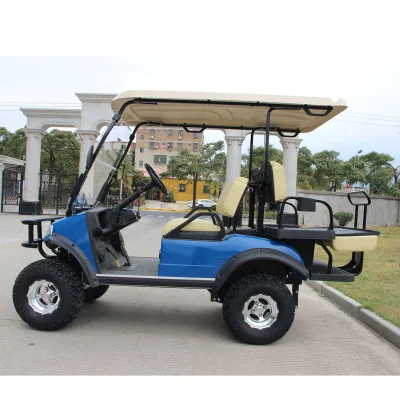 Buggy eléctrico carro de golf de la caza del coche (2022D2Z, azul marino) Blackroof