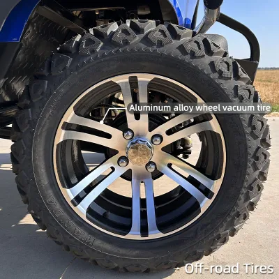 Blue Hunting Zone Heavy Duty Electric Modified Golf Cart