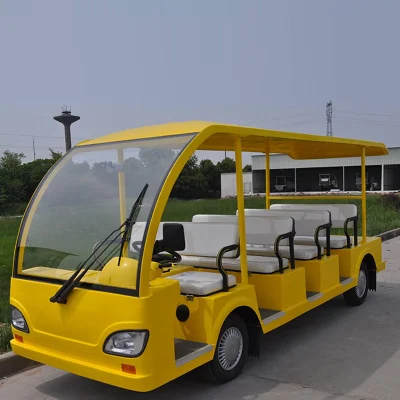 Certificación CE batería de litio Evolution 72V Nuevo eléctrico 11 asientos Paseos turísticos Carts de Golf Solar Electric
