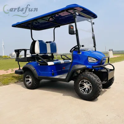 Vehículo utilitario azul del coche del club de golf de HDK