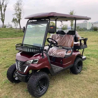 Precio mayorista 4 Passenger 72V batería de hierro de litio 5kw eléctrico Se levantó el buggy de golf