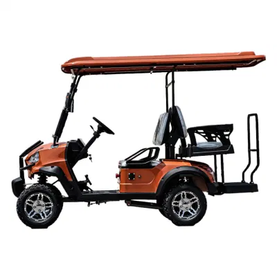Nuevo diseño Carro de Golf Caza de coches con parachoques 2 asientos Carrito de Golf eléctrico sin alzarse para el Club de Visitas