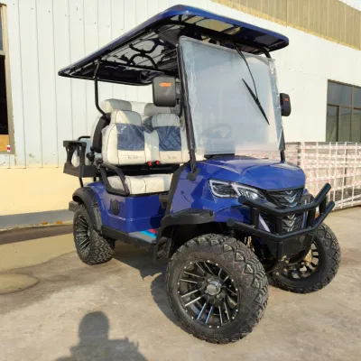 Precio mayorista fuera de la calle Legal 48V 60V 72V litio Batería Club Car Go Kart Buggy 2 4 6 asientos Carrito de Golf eléctrico de cuatro ruedas