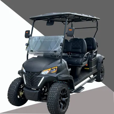 Carro de Golf al por mayor vehículo de utilidad eléctrica vehículos de golf HUAXIN Golf Carts de lujo 2+4 plazas