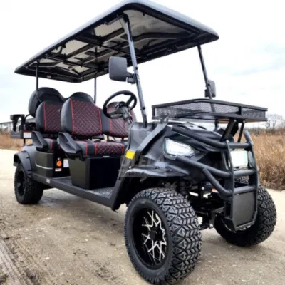 Ulela Electric Golf Cart Dealers 100km Maximum Mileage Golf Cart Dos asientos China 6 asientos Niza Golf Carts