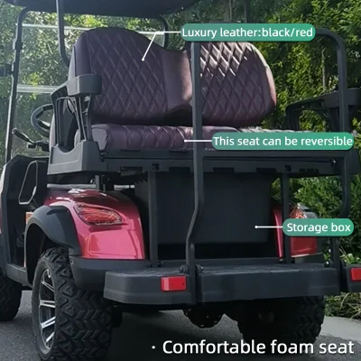 Gran volumen de suministro Sport estilo occidental 4 rueda Red Club Car 4 2 seater Utility Golf Cart Precio de venta