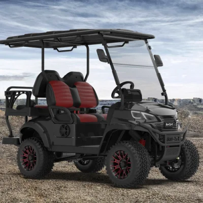Mini Caza Golf Cart eléctrico levantado Cart de Golf fuera de la carretera Con neumáticos todoterreno