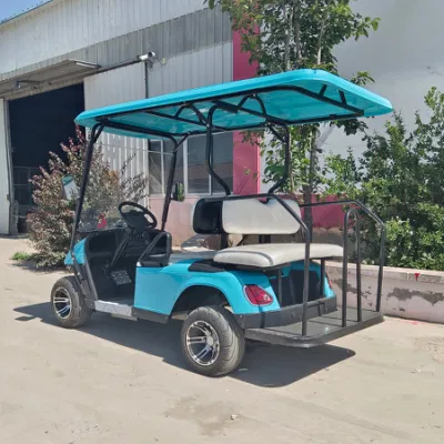 4 azul de los asientos de automóvil de turismo de golf eléctrico para Hoteles y Resorts