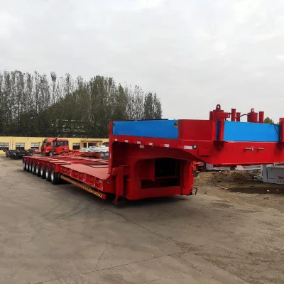 200/300/500t Semi Trailers de servicio pesado de cama baja módulos especiales vehículo Para el transporte de puente