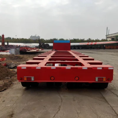200/300/500t Semi Trailers de servicio pesado de cama baja módulos especiales vehículo Para el transporte de puente