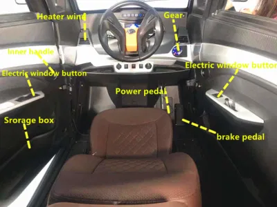 Potente 60V4000W coche eléctrico de la policía con asiento 2