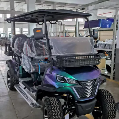 Nuevo 6 de pasajeros Golfcart Tourist Gulf Cart coche de golf eléctrico 48V vehículo utilitario