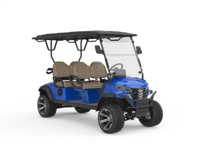 Carro de Golf eléctrico de fábrica 48V 5kw Motor 4 asientos levantado Golf Kart