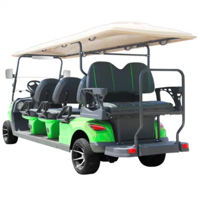 Baratos Lithium Mini Golf Carts 4 rueda 6+2 asientos eléctricos Carrito de Golf para la Venta Forge G6+2