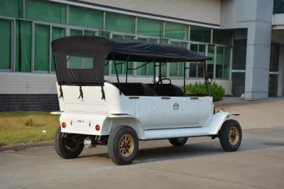 48V de 8 asientos de coches clásicos eléctrico Antique carro de golf con chasis de acero para hacer turismo.