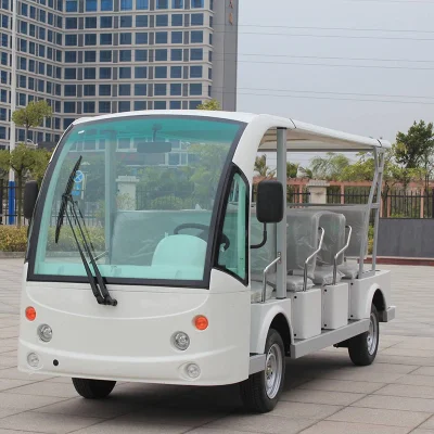 Certificación CE batería de litio Evolution 72V Nuevo eléctrico 11 asientos Paseos turísticos Carts de Golf Solar Electric