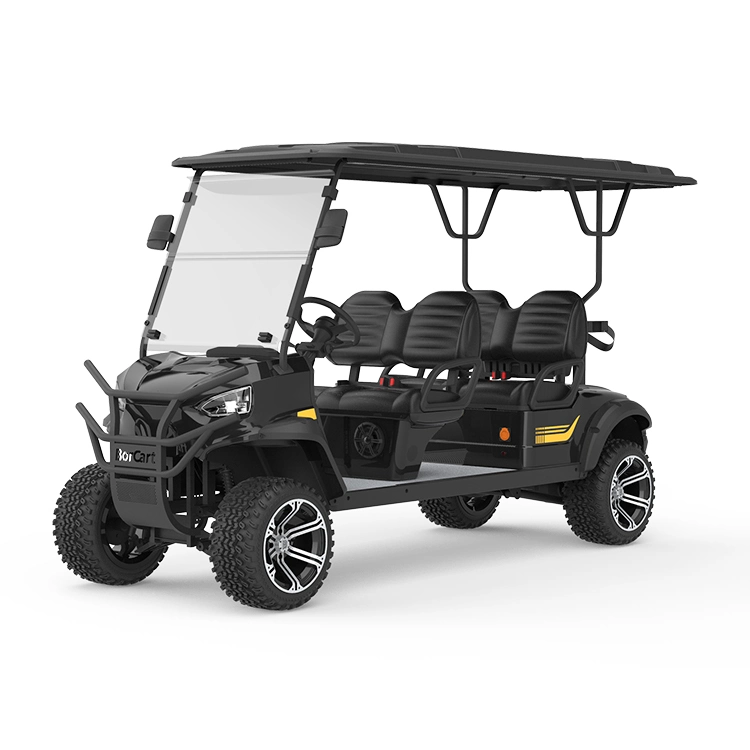 Hotel Beach Luxury 4 Passenger Golf Cart Lithium Battery Club Car 4 Wheels Electric Golf Cart