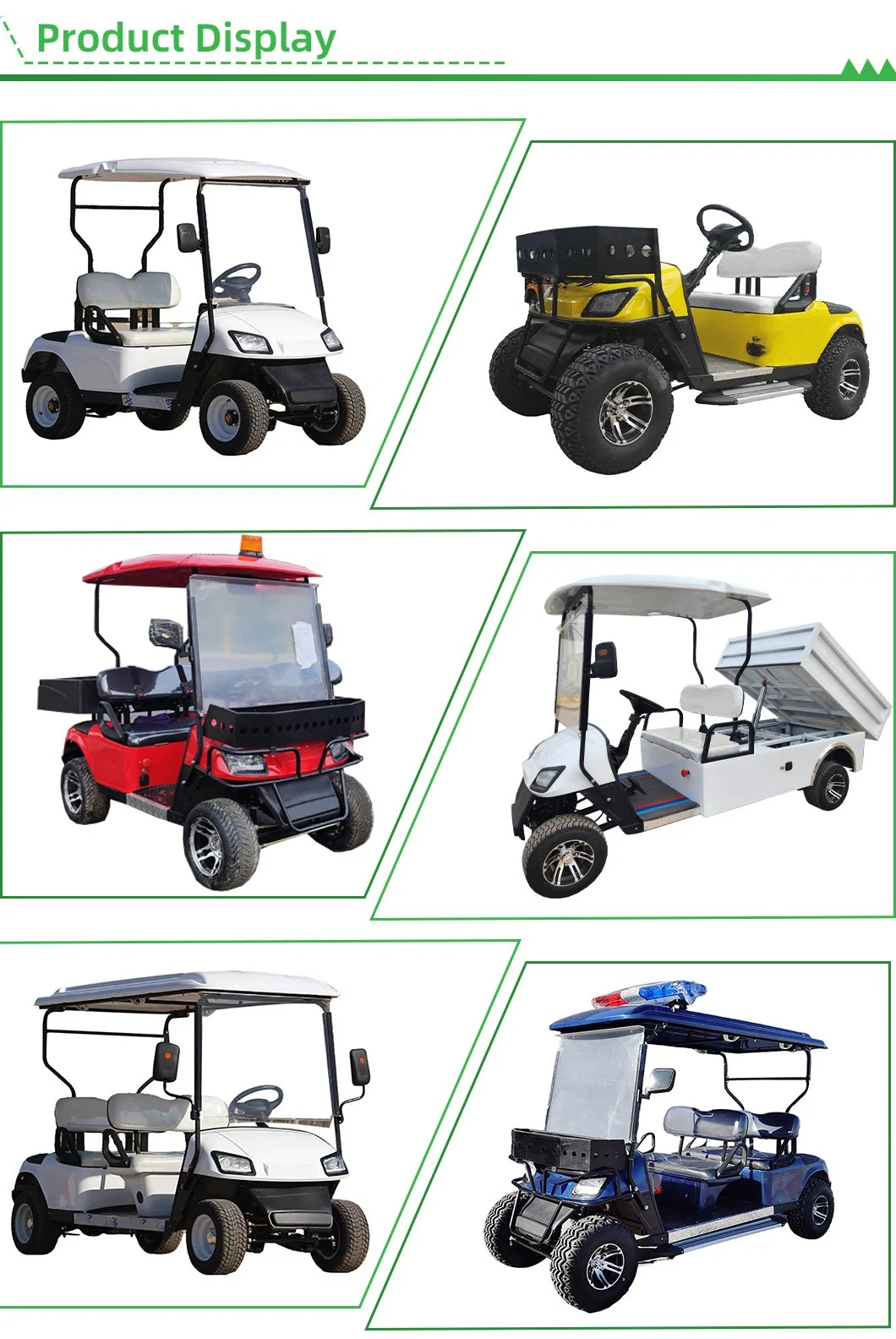 8 Seat Electric Hotel Golf Cart with Cargo Box