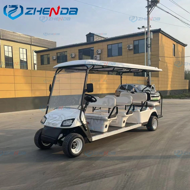 72V AC Motor Lithium Ion Battery 2 Seat Electric Utility Golf Cart Truck Vehicle with Aluminum Cargo Box