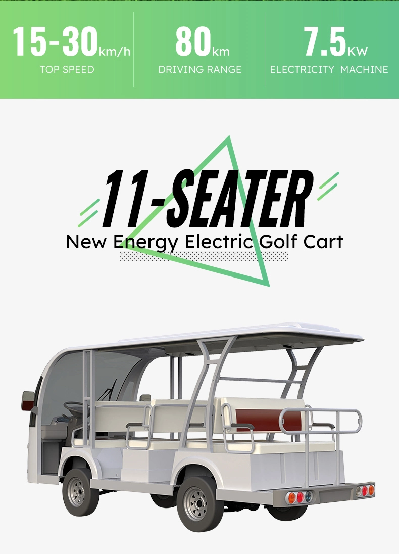 11 Seats Scenic Area Electric Car 72V Multifunctional Tourist Vehicle